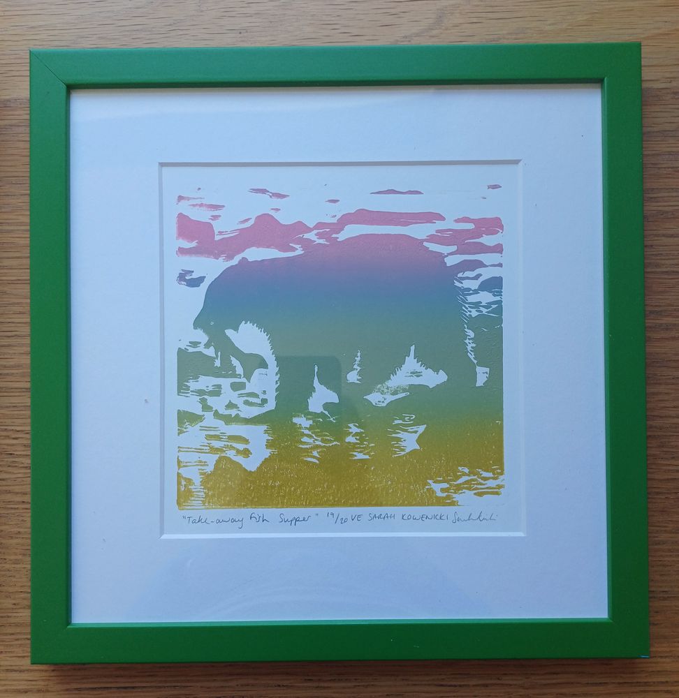 Rainbow #2 in Green frame