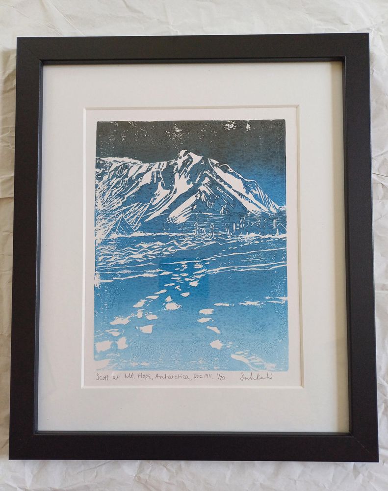 Scott at Mt. Hope, Antartica, Dec 1911 - framed