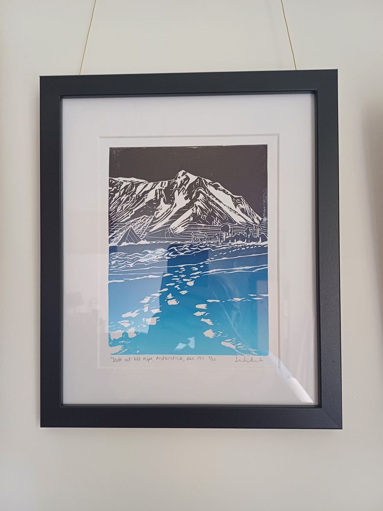 Scott at Mt. Hope, Antarctica, Dec 1911 - framed