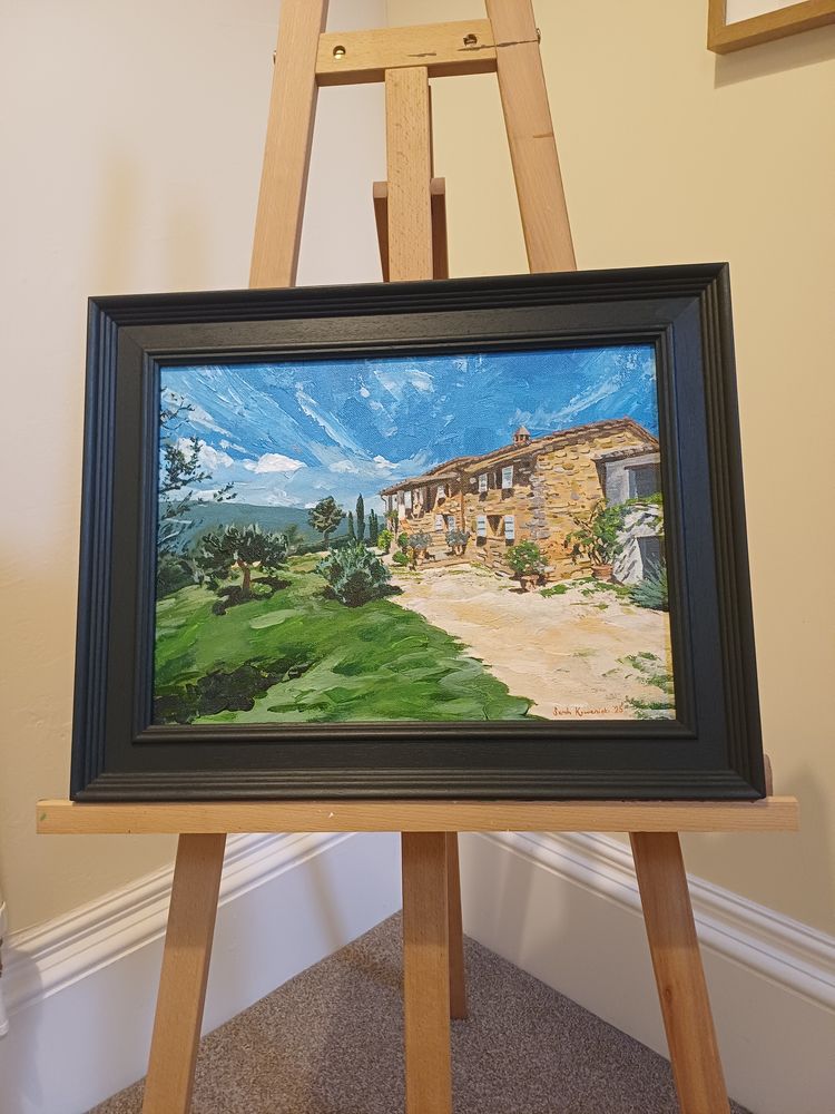 Col di Marte, Umbria, Italy - framed